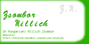 zsombor millich business card